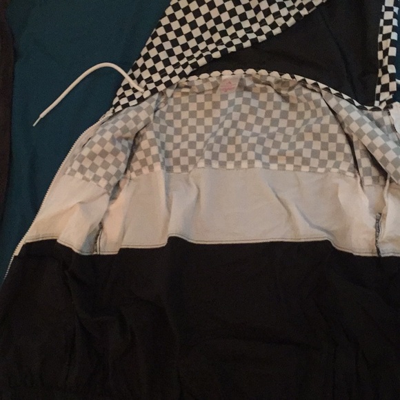 Patterned Zip Up Rain Jacket - Picture 4 of 4